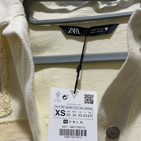 Zara Overshirt Jacket w/ Embroidered Patches Bloggers Favorite NWT - Picture 11 of 11